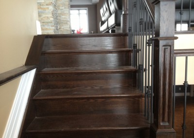 Stair Recover with Box Newel Posts