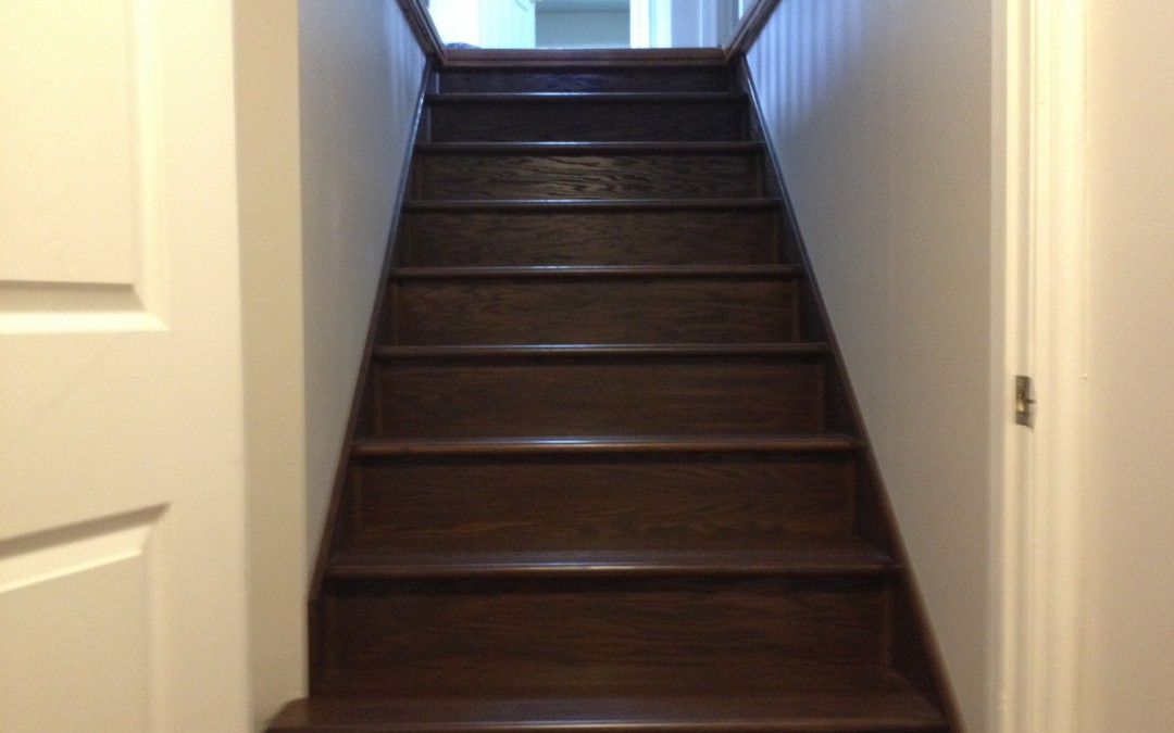 Basement Stair Refinishing