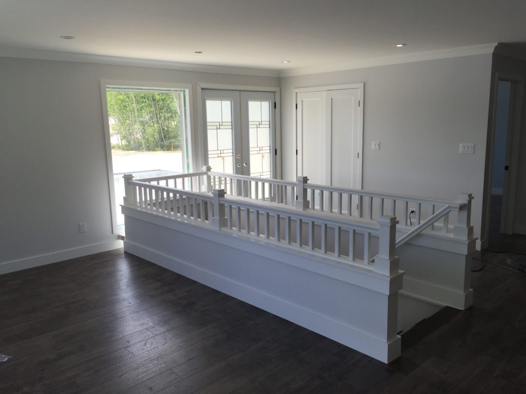Mini railing system with 2ft wall | KP Carpentry